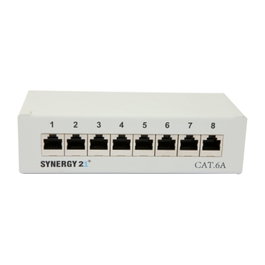 Synergy21 Patch Panel S216314 CAT6A 8xTP 500MHz Gris
