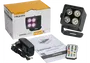 Algamlight Foco Par Led 4X4W Rgb+Ww Ip65 Con Batería Y W-Dmx Event Par 44 Quad Ip Compacto Y Versátil