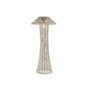 DKD Home Decor Lámpara Solar Seta de Ratán Sintético Blanco