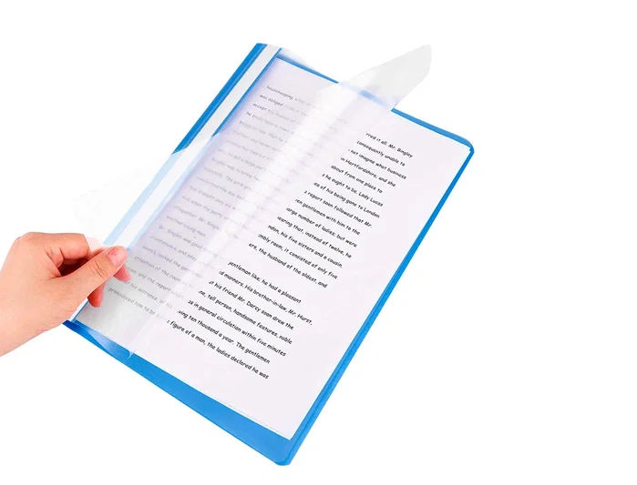 Q-connect Carpeta Dossier Fastener Plástico DIN A4 Azul 148 caracteres