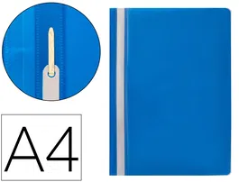Q-connect Carpeta Dossier Fastener Plástico DIN A4 Azul 148 caracteres