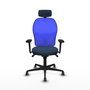 PIQUERAS Y CRESPO Silla de oficina Jorquera Azul Marino y Azul