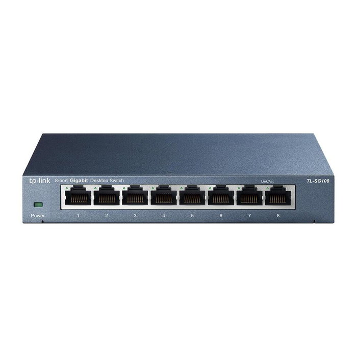 TP-Link TL-SG108 Switch Gigabit de 8 Puertos Negro TP-Link TL-SG108 Switch Gigabit de 8 Puertos Negro