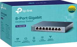 TP-Link TL-SG108 Switch Gigabit de 8 Puertos Negro