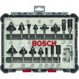 Bosch Professional Juego de 15 fresas mixtas con vástago de 6 mm - 2607017471