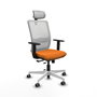PIQUERAS Y CRESPO Silla de oficina Haches Naranja y Blanco