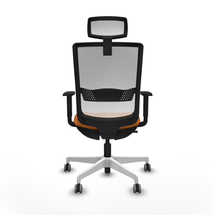 PIQUERAS Y CRESPO Silla de oficina Haches Naranja y Blanco PIQUERAS Y CRESPO Silla de oficina Haches Naranja y Blanco