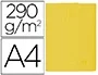 Exacompta Subcarpeta con Bolsa de Cartulina Reciclada DIN A4, Color Amarillo, 290 g/m², Certificado Blue Angel, Formato hasta A4