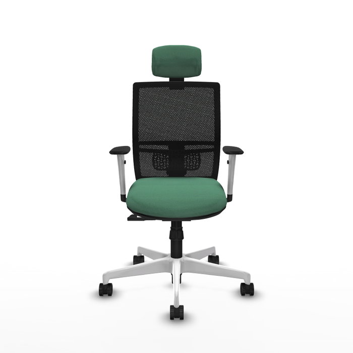 PIQUERAS Y CRESPO Silla de oficina Yunquera con mecanismo Sincro, Verde esmeralda PIQUERAS Y CRESPO Silla de oficina Yunquera con mecanismo Sincro, Verde esmeralda
