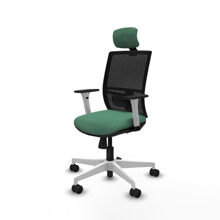 PIQUERAS Y CRESPO Silla de oficina Yunquera con mecanismo Sincro, Verde esmeralda PIQUERAS Y CRESPO Silla de oficina Yunquera con mecanismo Sincro, Verde esmeralda