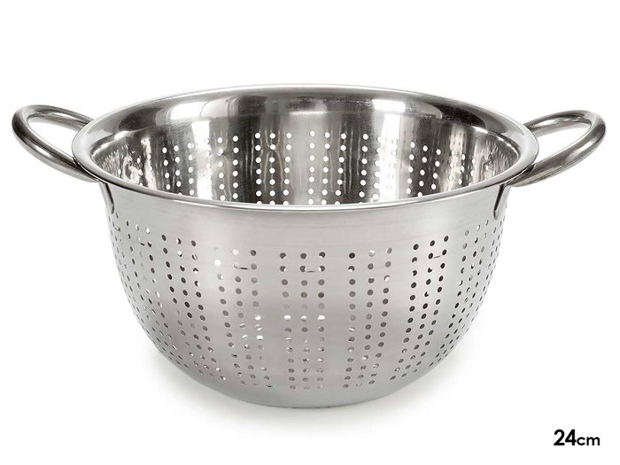 Kinvara Colador Acero Inoxidable 24 cm Diámetro Con Asas (Set de 24) Kinvara Colador Acero Inoxidable 24 cm Diámetro Con Asas (Set de 24)