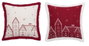 DKD Home Decor Fundas para Cojín de Terciopelo Surtido Burdeos y Blanco
