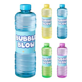 Basics - Botella de Recarga para Pompas de Jabón, 1 Litro, Colores Surtidos