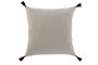 DKD Home Decor Cojín de Algodón con Aplicaciones Beige y Negro