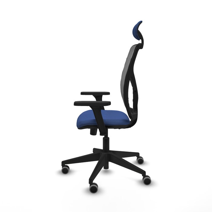 PIQUERAS Y CRESPO Silla de oficina Motilla, Mecanismo Sincro, Brazos 3D, Azul marino/Gris PIQUERAS Y CRESPO Silla de oficina Motilla, Mecanismo Sincro, Brazos 3D, Azul marino/Gris