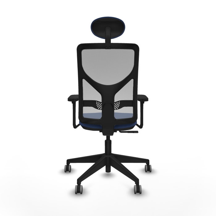 PIQUERAS Y CRESPO Silla de oficina Motilla, Mecanismo Sincro, Brazos 3D, Azul marino/Gris PIQUERAS Y CRESPO Silla de oficina Motilla, Mecanismo Sincro, Brazos 3D, Azul marino/Gris