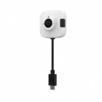 AXIS TW1201 Body Worn Mini Cube - Cámara Corporal Alámbrica, Sensor CMOS, 1920x1080 Full HD, 0.1 lx, USB, Montaje Magnético, Blanco/Negro, Referencia 02260-001