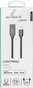 eSTUFF Cable Lightning MFI 0.5 m Gunmetal para iPhone y iPad, carga rápida y sincronización, certificación Apple MFi, resistente a 30000 flexiones