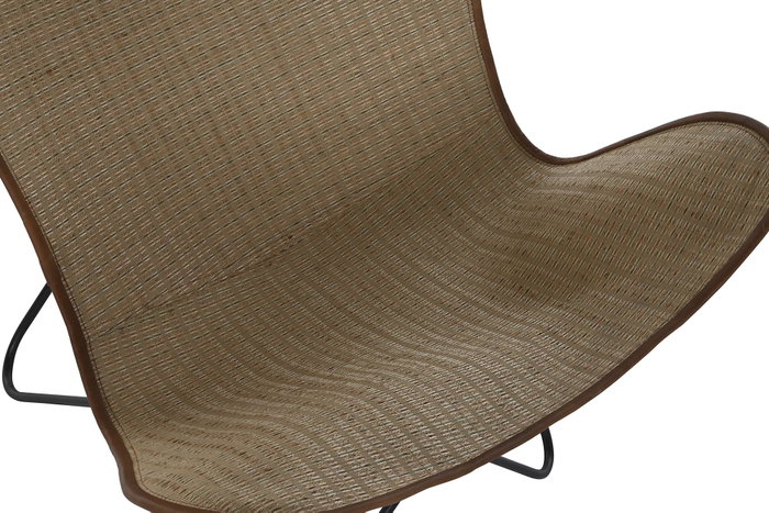 DKD Home Decor Silla Balines 78 x 92 x 74 cm Metal Ratan