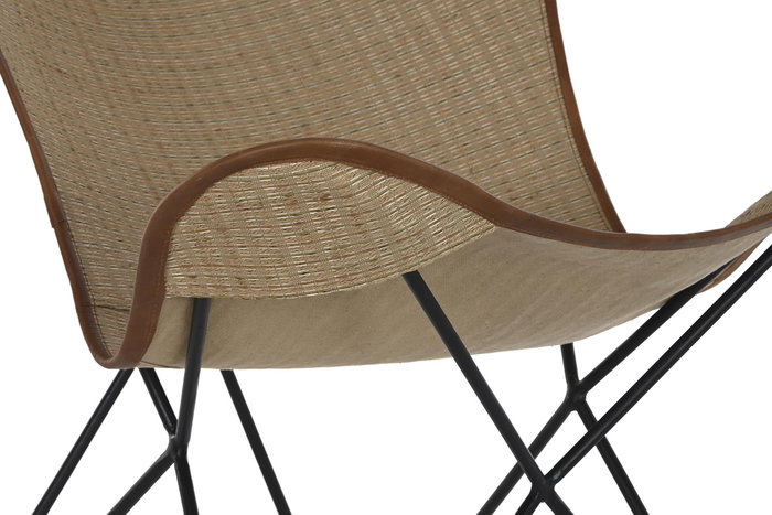 DKD Home Decor Silla Balines 78 x 92 x 74 cm Metal Ratan