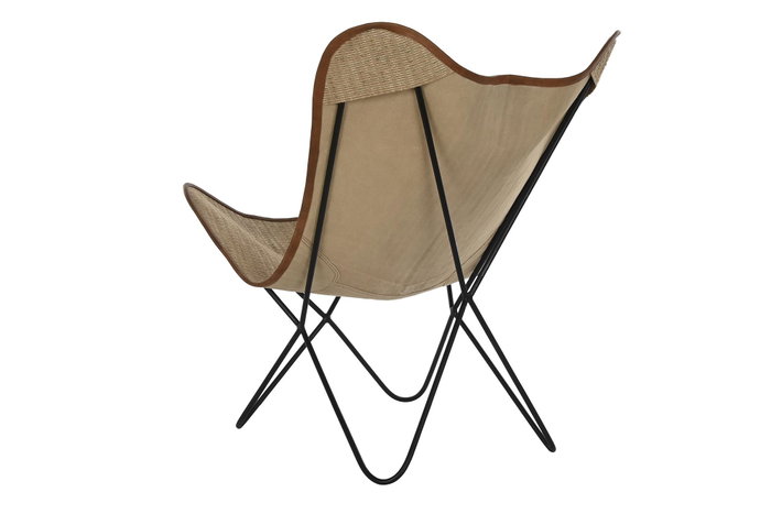 DKD Home Decor Silla Balines 78 x 92 x 74 cm Metal Ratan