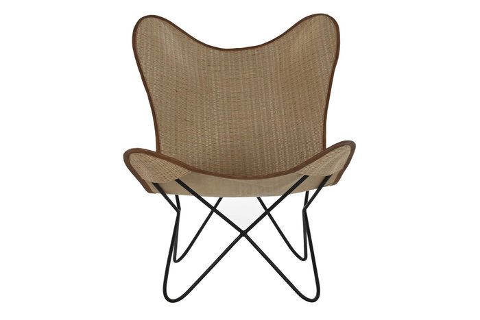 DKD Home Decor Silla Balines 78 x 92 x 74 cm Metal Ratan