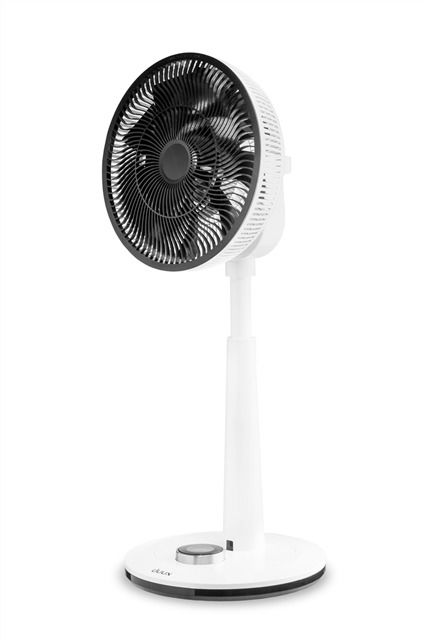 Duux DXCF03 Ventilador de Pie Silencioso Blanco 26 Velocidades Control Remoto Temporizador Modo Noche Potente 13 dB