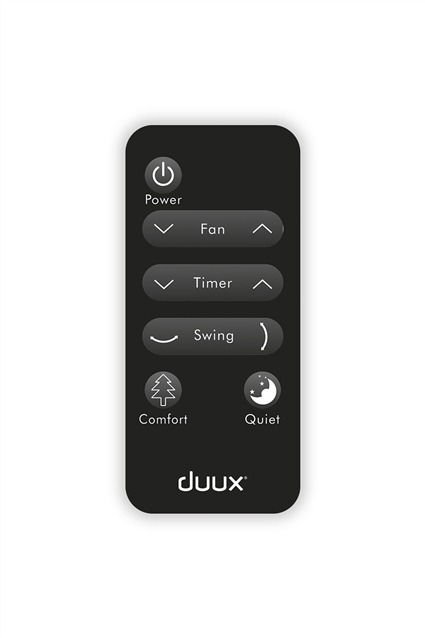 Duux DXCF03 Ventilador de Pie Silencioso Blanco 26 Velocidades Control Remoto Temporizador Modo Noche Potente 13 dB