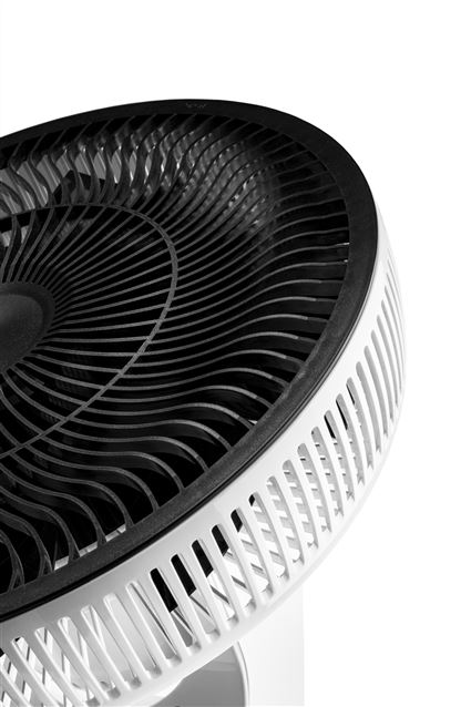 Duux DXCF03 Ventilador de Pie Silencioso Blanco 26 Velocidades Control Remoto Temporizador Modo Noche Potente 13 dB