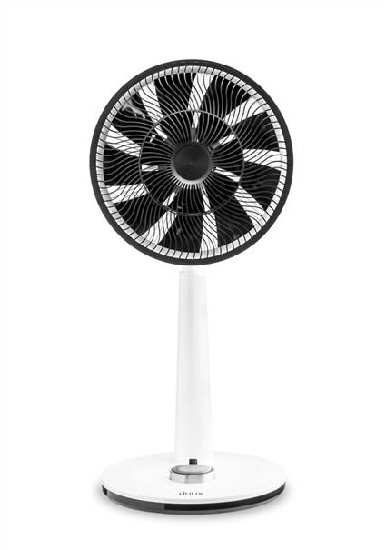 Duux DXCF03 Ventilador de Pie Silencioso Blanco 26 Velocidades Control Remoto Temporizador Modo Noche Potente 13 dB