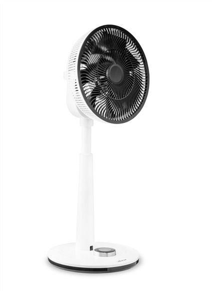 Duux DXCF03 Ventilador de Pie Silencioso Blanco 26 Velocidades Control Remoto Temporizador Modo Noche Potente 13 dB