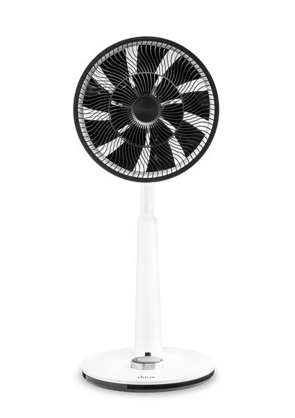Duux DXCF03 Ventilador de Pie Silencioso Blanco 26 Velocidades Control Remoto Temporizador Modo Noche Potente 13 dB