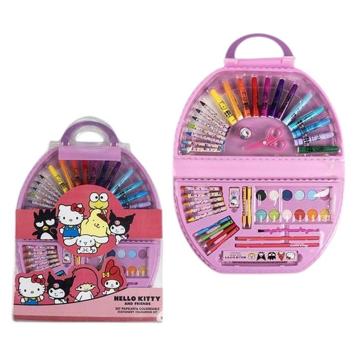 Cerdá Set Papelería Coloreable Hello Kitty 50 Piezas Rosa Cerdá Set Papelería Coloreable Hello Kitty 50 Piezas Rosa