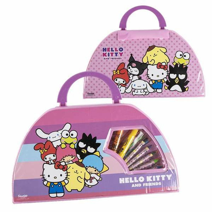 Cerdá Set Papelería Coloreable Hello Kitty 50 Piezas Rosa Cerdá Set Papelería Coloreable Hello Kitty 50 Piezas Rosa