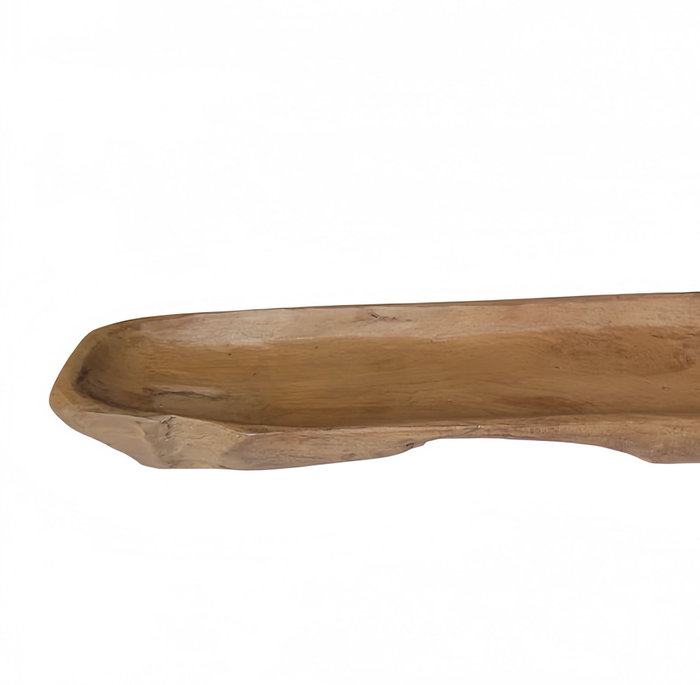 DKD Home Decor Bandeja de Decoración de Madera Reciclada 100x20x11 cm Natural