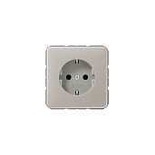 Jung CD1520KIPT Toma de corriente Schuko platino