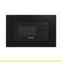 Siemens iQ300 BE623LMB3 Microondas Combinado Integrado 20L 800W, Parrilla de Cuarzo 1000W, Negro, Edelstahl