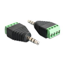 DeLOCK 65453 Adaptador Jack 3,5 mm a Terminal de Bloques 4 Pin