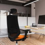 PIQUERAS Y CRESPO Silla de oficina Mardos con mecanismo Sincro/Traslack, Amarillo y Negro