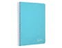 Liderpapel Cuaderno Espiral A5 Witty Tapa Dura 80 Hojas 90gr Cuadro 4mm con Margen Color Azul