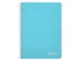 Liderpapel Cuaderno Espiral A5 Witty Tapa Dura 80 Hojas 90gr Cuadro 4mm con Margen Color Azul