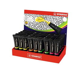 Stabilo Marcador Fluorescente Shine 4 Colores Surtidos Expositor 45 Ud