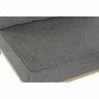 DKD Home Decor Sillón de Lino Abeto Capitoné Gris Oscuro