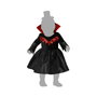 Disfraz de Vampiresa Halloween Bebé Niña 6-12 Meses Negro con Detalles Rojos y Sombrero Mini