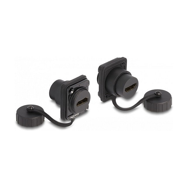 DeLOCK Módulo Keystone HDMI-A hembra a HDMI-A hembra IP67 Negro DeLOCK Módulo Keystone HDMI-A hembra a HDMI-A hembra IP67 Negro