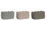 DKD Home Decor Surtido de 3 Cestas de Cuerda 25x15x15 cm