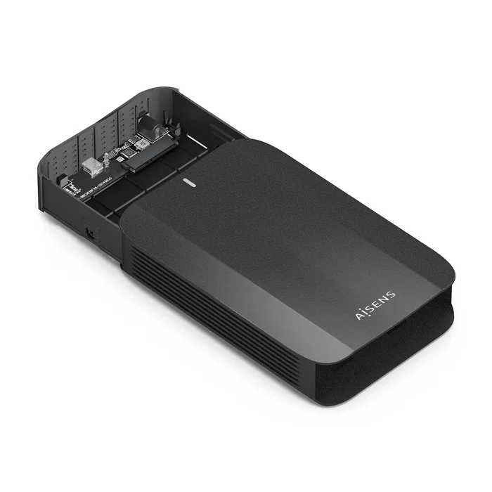 Aisens ASE-3535B Caja Externa para Disco Duro 3.5 SATA a USB-C USB 3.1 Gen1, Negro