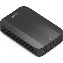 AISENS Caja Externa para Disco Duro 3.5" SATA ASE-3535B USB-C USB 3.1 Gen1 Hasta 5Gbps con Adaptador y Cable USB-A, Negro