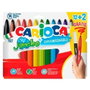 Carioca Rotuladores Jumbo Superlavables Colores Surtidos Estuche 12+2 Gratis