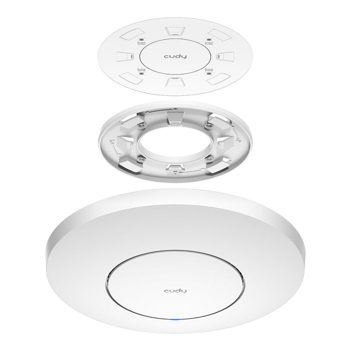 Cudy AP11000 Punto de Acceso Wi-Fi 7 Tri-Band BE11000 10G 6 GHz 5760 Mbps, 2.5G WAN, MU-MIMO, para Techo/Pared